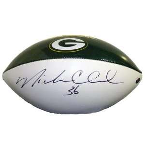  Nick Collins Autographed Football   White Panel 