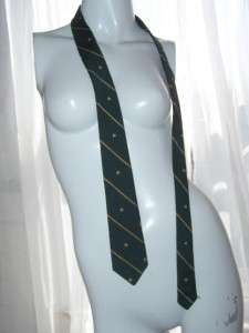   Vintage Shamrock Clover St Patrick Pat Day Green Necktie Tie  