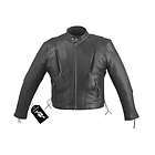 Mens Solid Black Cowhide Leather Motorcycle Vented Jacket~M L XL 2XL 