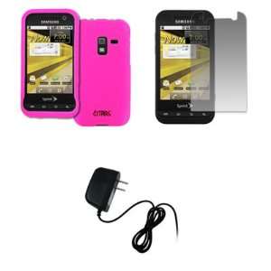  EMPIRE Sprint Samsung Conquer 4G Hot Pink Rubberized Hard 
