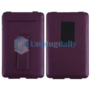 For Nook Color Premium Folio Leather Slim Case Cover Pouch With Stand 