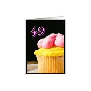  Happy 49th Birthday muffin Card Toys & Games