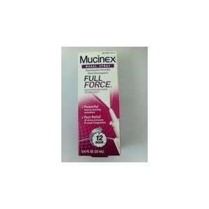  Mucinex Nasal Spray, Full Force, 0.75 Ounce Health 