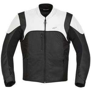  Alpinestars Helius Leather Jacket   Small/Black/White 