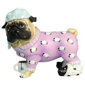  Pugnacious Pajama Pug Figurine