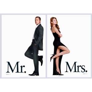  Mr and Mrs. Smith Original Promo Poster Set Everything 