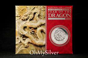   MINT DRAGON 1oz SILVER PROOF ★ONLY 5000 MINTED★ LUNAR SERIES II
