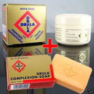 Drula Bleaching Wax Skin Lightening Cream + Drula Soap  