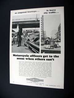 Harley Davidson Police Solo & Servi Car Motorcycles Ad  