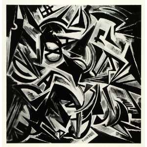 1953 Print Emilio Vedova Explosion Viviano New York Abstraction Modern 