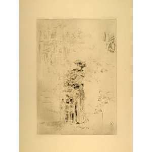  1914 James M. Whistler La Belle Jardiniere Lithograph 