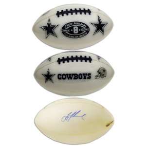  Troy Aikman Autographed Ball   GEMSTONE: Sports & Outdoors