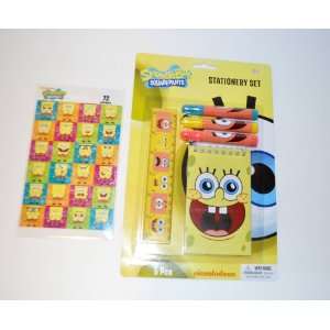  SpongeBob SquarePants 72 Stickers and Stationery Set: Toys 