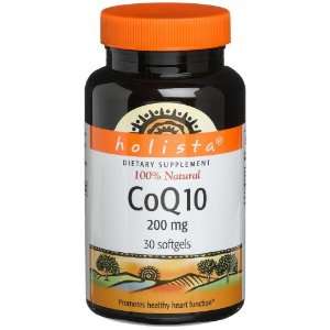  Holista Coq10 100% Natural 200mg, 30 Count Bottle Health 