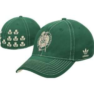 Boston Celtics adidas Hardwood Classics Slouch Flex Fit Hat  