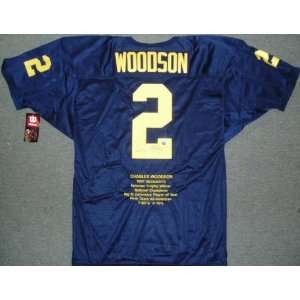 Autographed Charles Woodson Uniform   Authentic:  Sports 