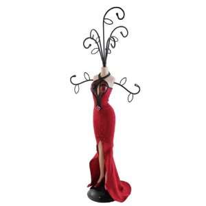   Jewelry Holder Cocktail Party Mannequin Large Red 18in: Home & Kitchen