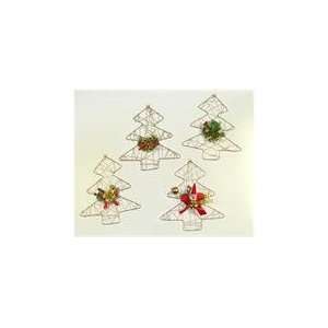   Pack of 72 Gold Wire Santa Christmas Tree Ornaments: Home & Kitchen