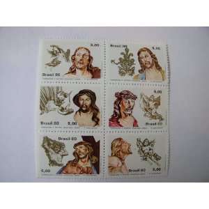  Brazil, Block of Six Postage Stamps, 1980, Homenagem A 