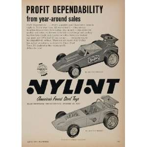 1971 Ad Nylint Toy Model Race Car Spoiler Rocket Steel 