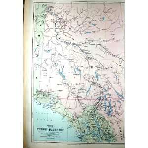   STANFORD MAP 1904 YUKOUN DISTRICT BRITISH COLUMBIA