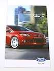 2012 12 FORD Exterior Paint COLOR Chip CHART Brochure