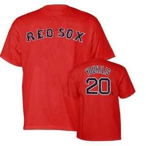  Kevin Youkilis #20 Boston Red Sox Name and Number T Shirt 