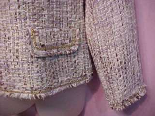 129 CHICOS Lovely Lila Golden Tweed Theola Jacket 2  