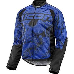 Icon Hooligan 2 Etched Mens Textile Sports Bike Motorcycle Jacket 