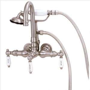 Bundle 74 Tub Faucet with Gooseneck Spout, Hand Shower and Hot & Cold 