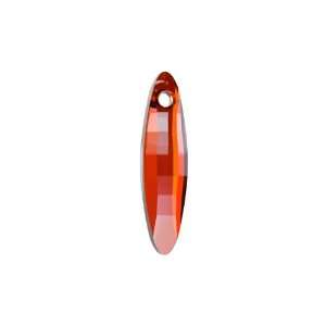    6470 40mm Ellipse Pendant Crystal Red Magma Arts, Crafts & Sewing