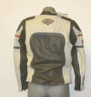 Harley Davidson Size Medium Mens Racing Performance Leather Jacket 
