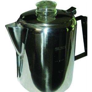 Rapid Brew Stainless Steel Stovetop Coffee Percolator, 2 9 cup:  