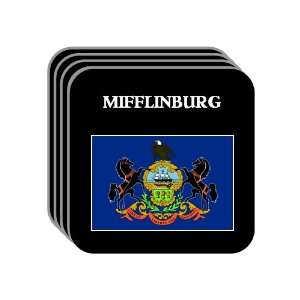 US State Flag   MIFFLINBURG, Pennsylvania (PA) Set of 4 Mini Mousepad 