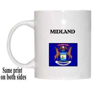    US State Flag   MIDLAND, Michigan (MI) Mug 