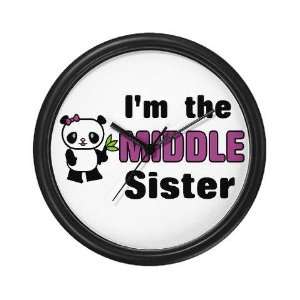  Middle Sister Family Wall Clock by 