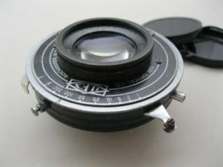 Goerz APO Artar 12 F9.0 lens in a Ilex No.3 Acme shutter. ^  