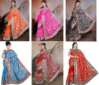 Designer Partywear Heavy Sequin EMB work Sari Saree IM2  