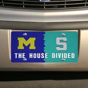  NCAA Michigan/Michigan State House Divided Mirror License 