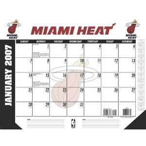  Miami Heats NBA 2007 Office Desk Calendar: Sports 
