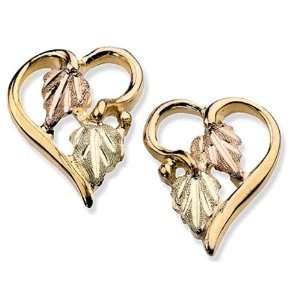  Stamper 12K Black Hills Gold Womens Gold Earrings. E819 Jewelry