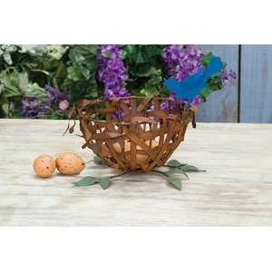    Rustic Matel Home Dcor Red Bird Nest Tabletop: Home & Kitchen
