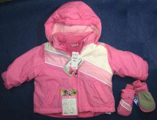 NWT Childrens Place 3 In 1 Jacket & Mitens 6 9 Months  