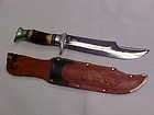 VINTAGE EDGE MARK BOWIE KNIFE GERMNAY NEVER USED EXT RARE SUPER STAG 