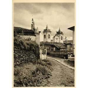  1937 Church Igreja Pilar Ouro Preto Brazil Photogravure 