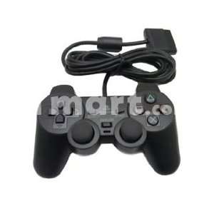 Wired Dual Shock Controller for Sony PS2 Black Video 