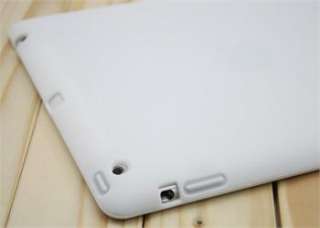 New Soft Silicon Case Skin Back Cover for ipad3 ipad2 White  