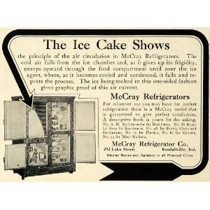  1911 Ad McCray Refrigerator Kitchen Home Appliances 