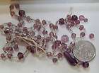   BEAUTIFUL LAVENDER FACETED GLASS LOOSE BEADS JEWELRY MAKING # 20