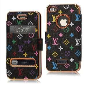  Lv Monogram Wallet Flip Leather Case for Iphone 4 4s 